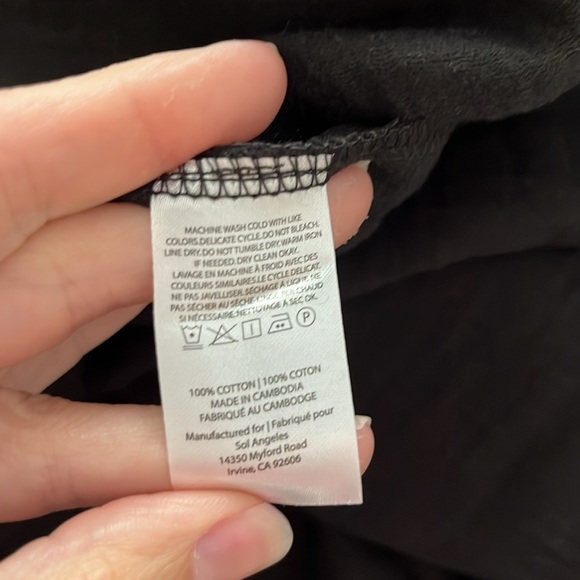 Sol Angeles New Gauzy Maxi Dress Black Size Xsmall /Small NWT cotton Flowy - Picture 13 of 13